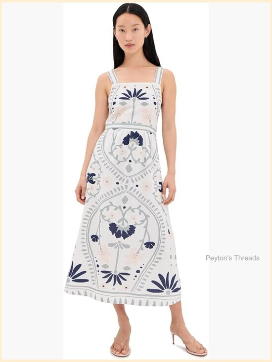 Dresses & Skirts - Midi Dress with Square Neck